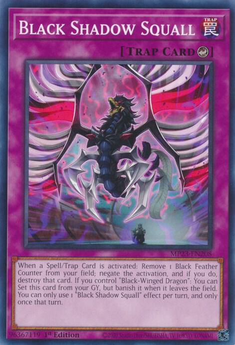 Black Shadow Squall MP23-EN208 card from 25th Anniversary Tin: Dueling Heroes Mega Pack
