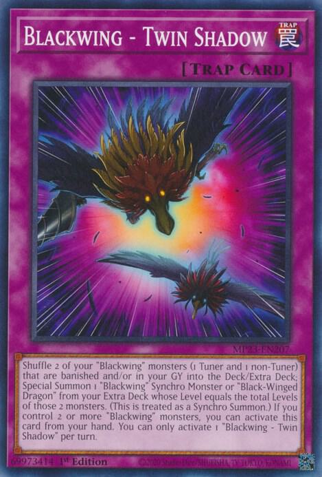 Blackwing - Twin Shadow MP23-EN207 card from 25th Anniversary Tin: Dueling Heroes Mega Pack