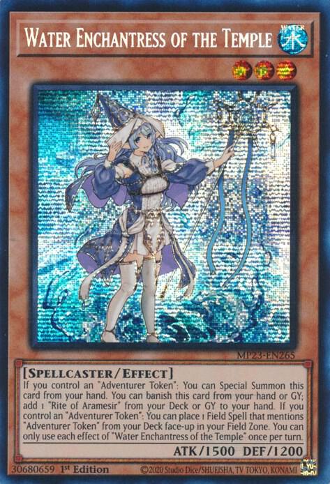 Water Enchantress of the Temple MP23-EN265 card from 25th Anniversary Tin: Dueling Heroes Mega Pack