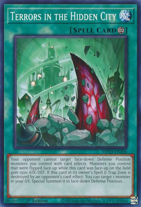 Terrors in the Hidden City MP23-EN206 card from 25th Anniversary Tin: Dueling Heroes Mega Pack