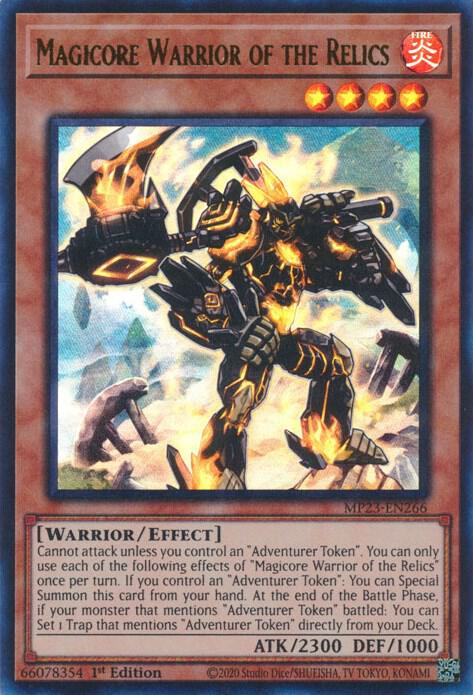 Magicore Warrior of the Relics MP23-EN266 card from 25th Anniversary Tin: Dueling Heroes Mega Pack