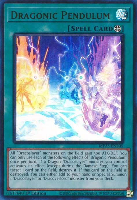 Dragonic Pendulum MP23-EN205 card from 25th Anniversary Tin: Dueling Heroes Mega Pack