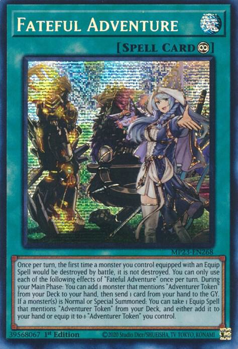 Fateful Adventure MP23-EN268 card from 25th Anniversary Tin: Dueling Heroes Mega Pack