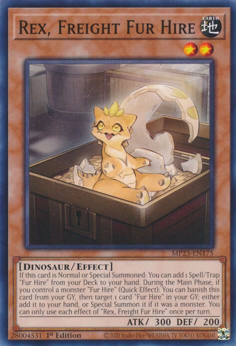 Rex, Freight Fur Hire MP23-EN175 card from 25th Anniversary Tin: Dueling Heroes Mega Pack