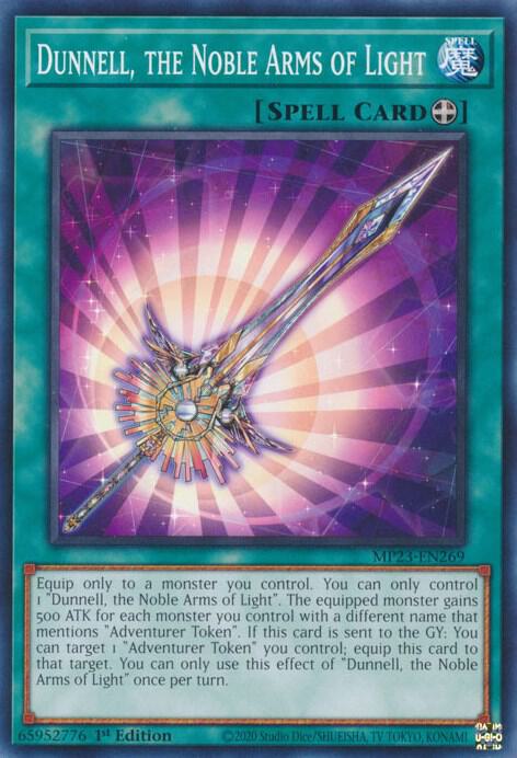 Dunnell, the Noble Arms of Light MP23-EN269 card from 25th Anniversary Tin: Dueling Heroes Mega Pack