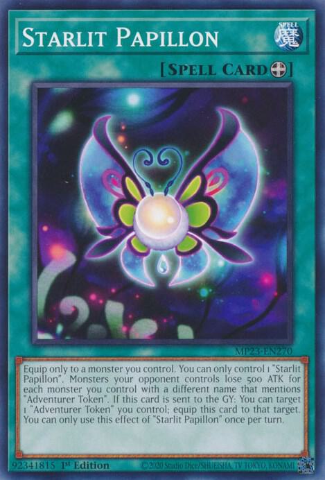 Starlit Papillon MP23-EN270 card from 25th Anniversary Tin: Dueling Heroes Mega Pack