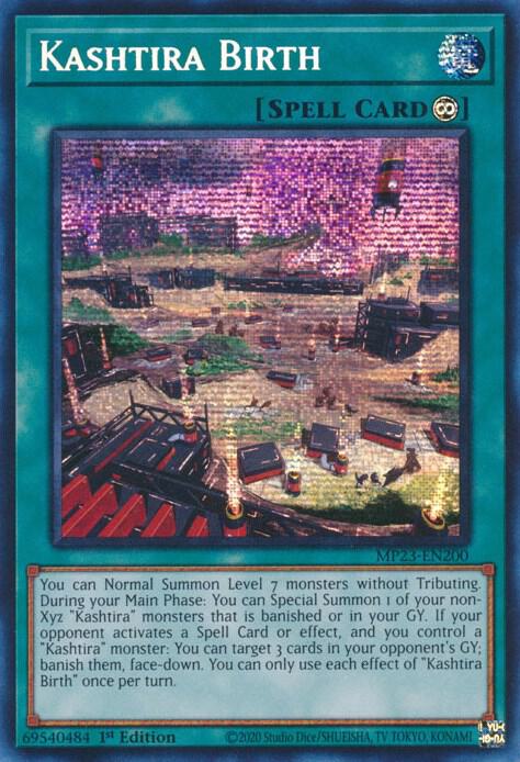 Kashtira Birth MP23-EN200 card from 25th Anniversary Tin: Dueling Heroes Mega Pack