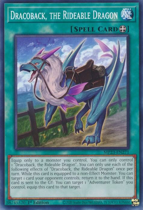 Dracoback, the Rideable Dragon MP23-EN271 card from 25th Anniversary Tin: Dueling Heroes Mega Pack