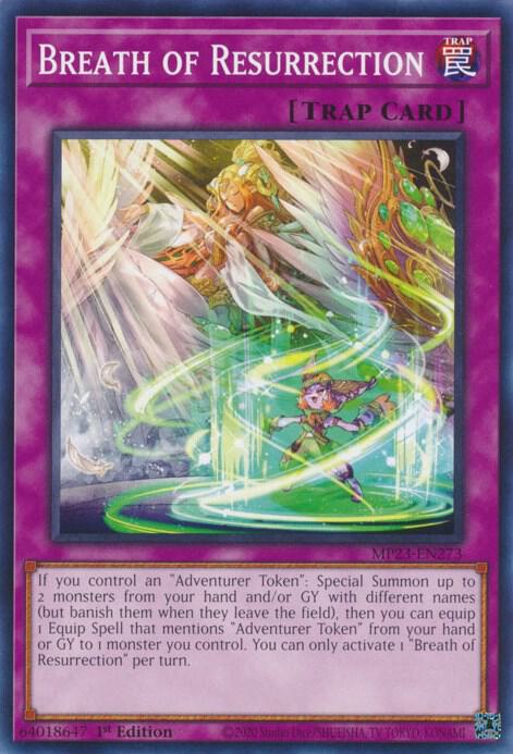 Breath of Resurrection MP23-EN273 card from 25th Anniversary Tin: Dueling Heroes Mega Pack