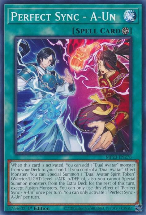 Perfect Sync - A-Un MP23-EN276 card from 25th Anniversary Tin: Dueling Heroes Mega Pack