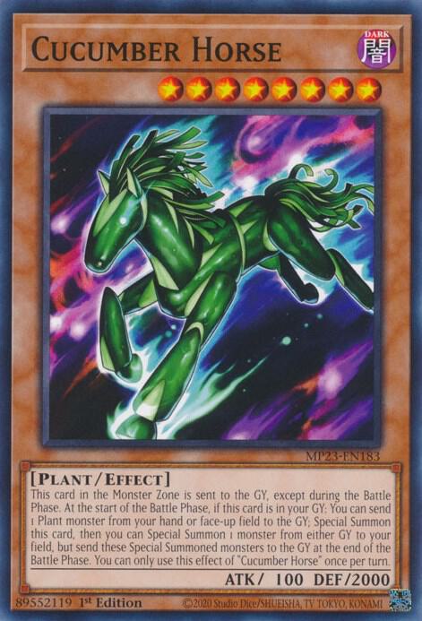 Cucumber Horse MP23-EN183 card from 25th Anniversary Tin: Dueling Heroes Mega Pack