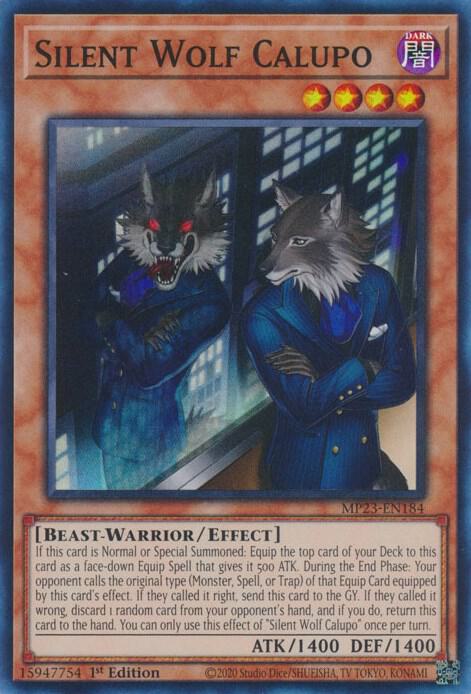 Silent Wolf Calupo MP23-EN184 card from 25th Anniversary Tin: Dueling Heroes Mega Pack