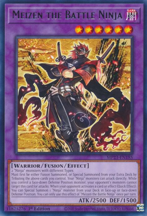 Meizen the Battle Ninja MP23-EN185 card from 25th Anniversary Tin: Dueling Heroes Mega Pack