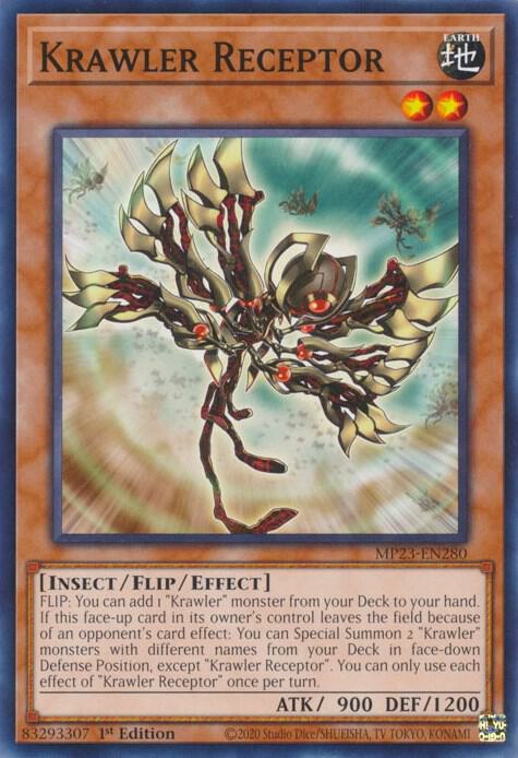 Krawler Receptor MP23-EN280 card from 25th Anniversary Tin: Dueling Heroes Mega Pack