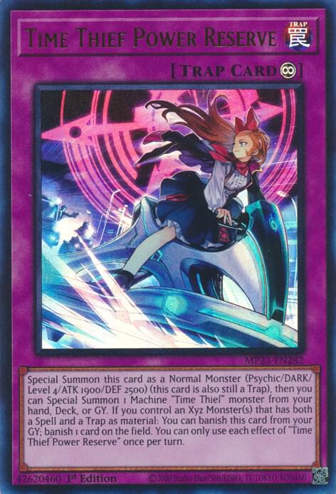 Time Thief Power Reserve MP23-EN282 card from 25th Anniversary Tin: Dueling Heroes Mega Pack