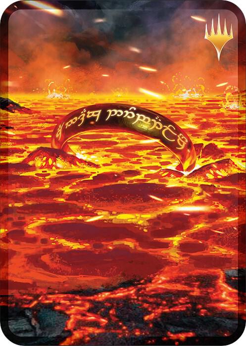 The Lord of the Rings: Tales of Middle-earth Retail Tin - The One Ring card from Universes Beyond: The Lord of the Rings: Tales of Middle-earth