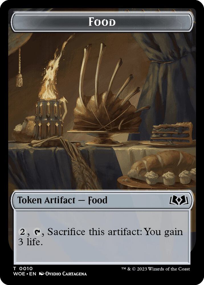Food Token 10 card from Wilds of Eldraine