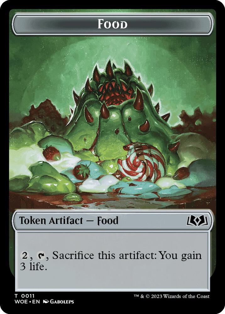 Food Token 11 card from Wilds of Eldraine