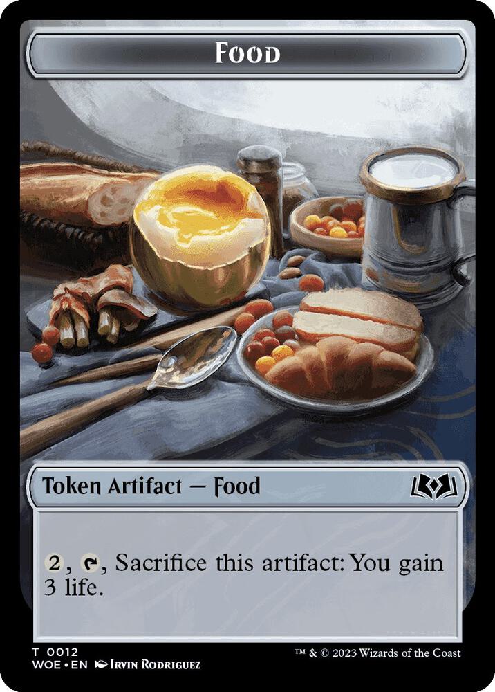 Food Token 12 card from Wilds of Eldraine
