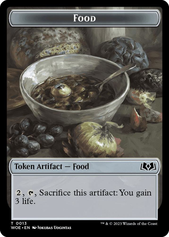 Food Token 13 card from Wilds of Eldraine
