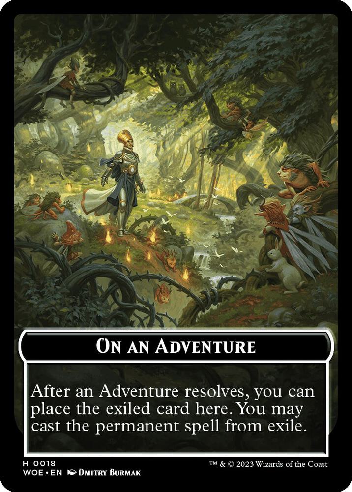 Emblem - On an Adventure 18 card from Wilds of Eldraine