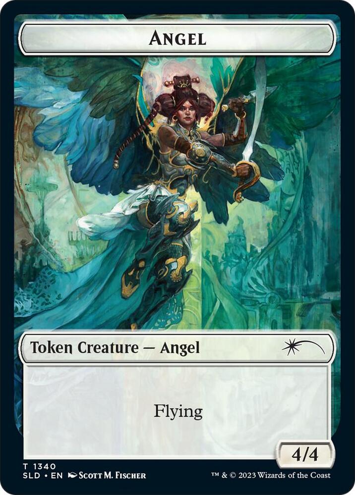 Angel (SLD) // Soldier (CMR) Double-sided Token 1340 // 2 card from Secret Lair Drop Series