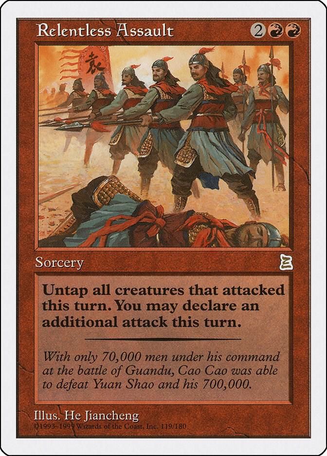 Relentless Assault 119 card from Portal Three Kingdoms