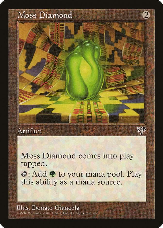 Moss Diamond card from Mirage