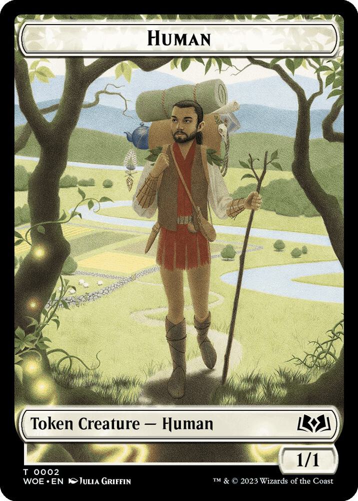 Human // Food Double-Sided Token 2 // 10 card from Wilds of Eldraine