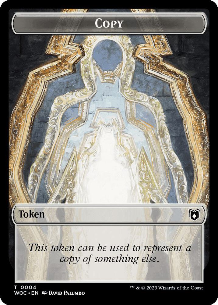 Copy // Royal Role / Virtuous Role Double-Sided Token 2 // 4 card from Commander: Wilds of Eldraine