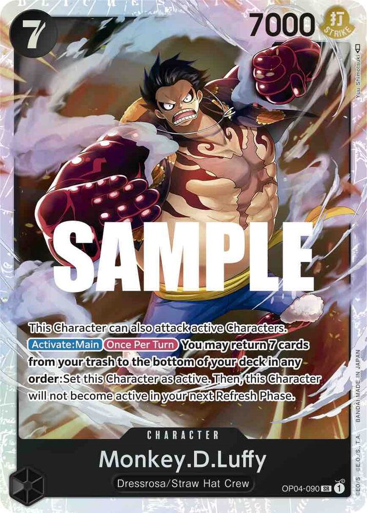 Monkey.D.Luffy OP04-090 card from Kingdoms of Intrigue