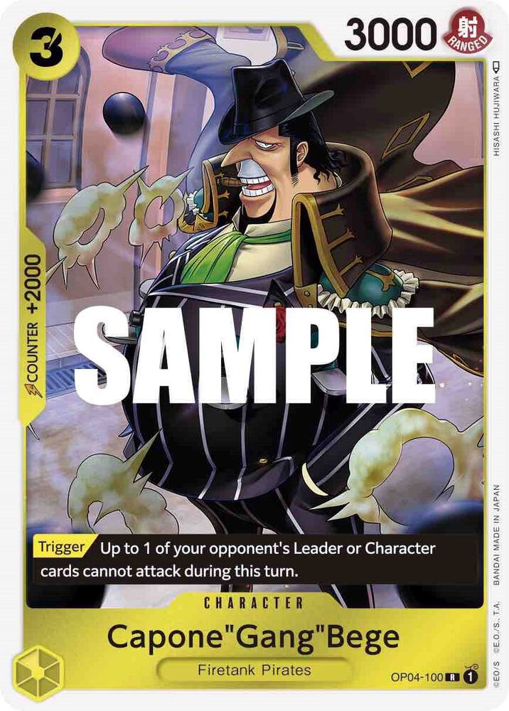 Capone"Gang"Bege OP04-100 card from Kingdoms of Intrigue
