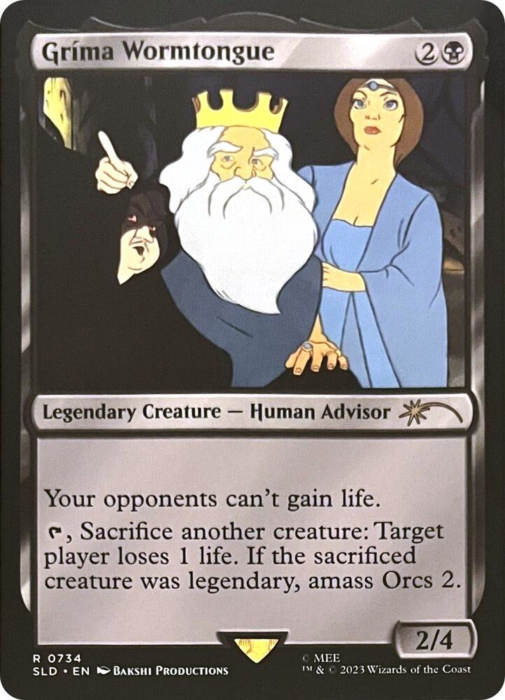 Grima Wormtongue 734 card from Secret Lair Drop Series
