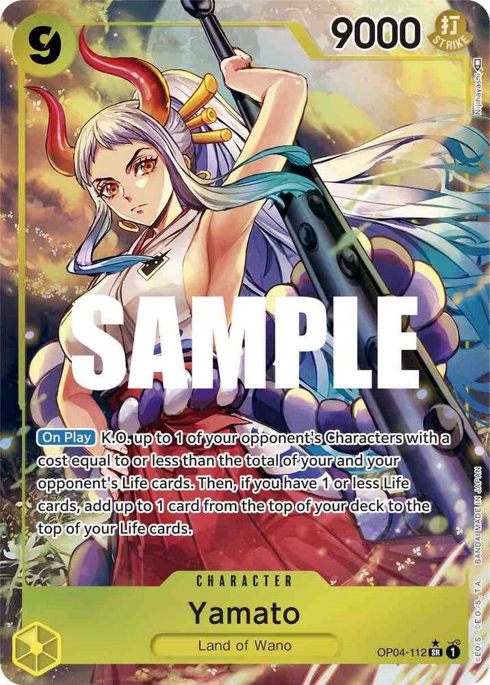 Yamato (Alternate Art) OP04-112 card from Kingdoms of Intrigue