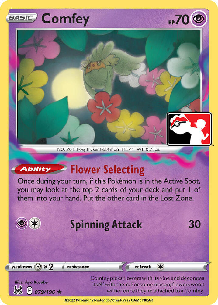 Comfey 079/196 card from Prize Pack Series Cards