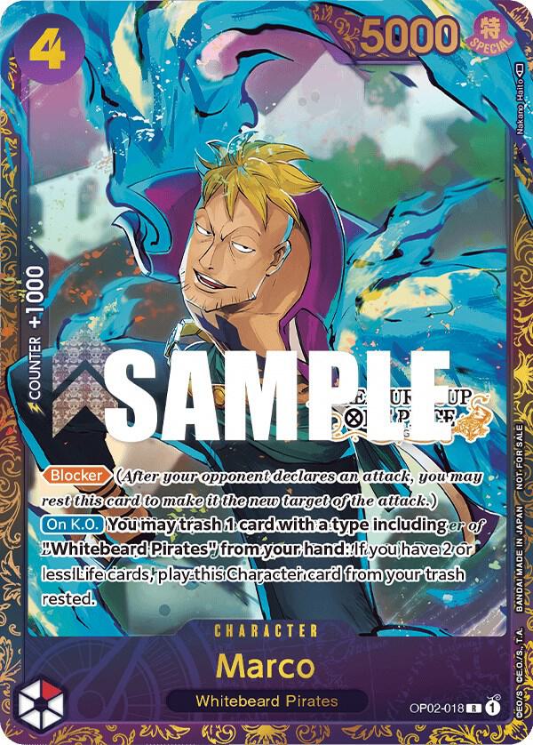 Marco (Treasure Cup) OP02-018 card from One Piece Promotion Cards