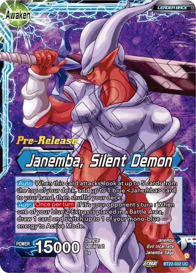 Janemba // Janemba, Silent Demon BT22-032 card from Critical Blow Pre-Release Cards