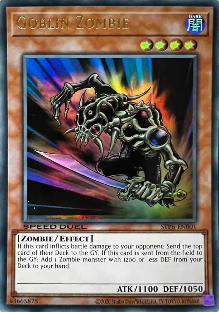 Goblin Zombie STP6-EN001 card from Speed Duel: Tournament Pack 6