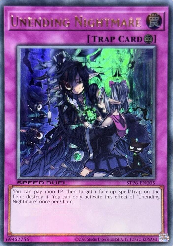 Unending Nightmare STP6-EN005 card from Speed Duel: Tournament Pack 6