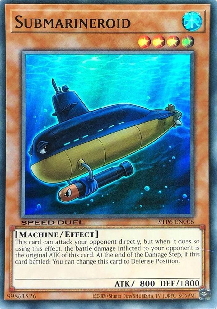 Submarineroid STP6-EN006 card from Speed Duel: Tournament Pack 6