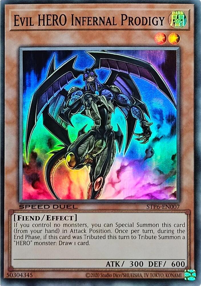 Evil HERO Infernal Prodigy STP6-EN007 card from Speed Duel: Tournament Pack 6