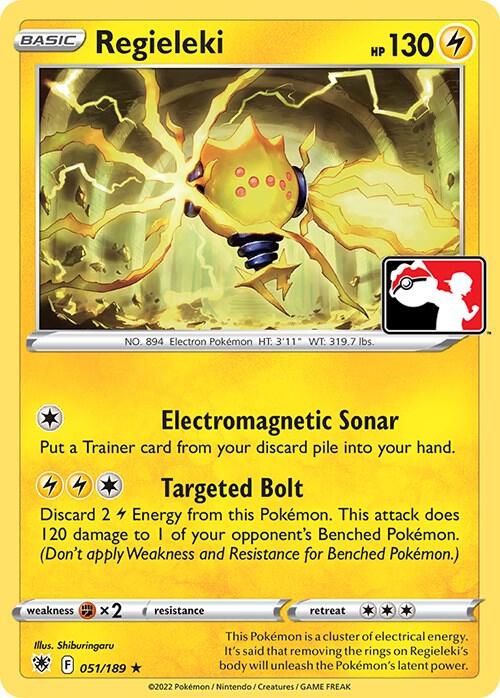 Regieleki 051/189 card from Prize Pack Series Cards