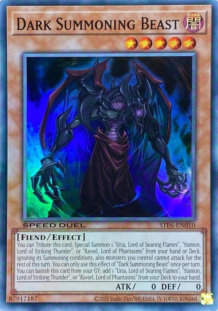 Dark Summoning Beast STP6-EN010 card from Speed Duel: Tournament Pack 6