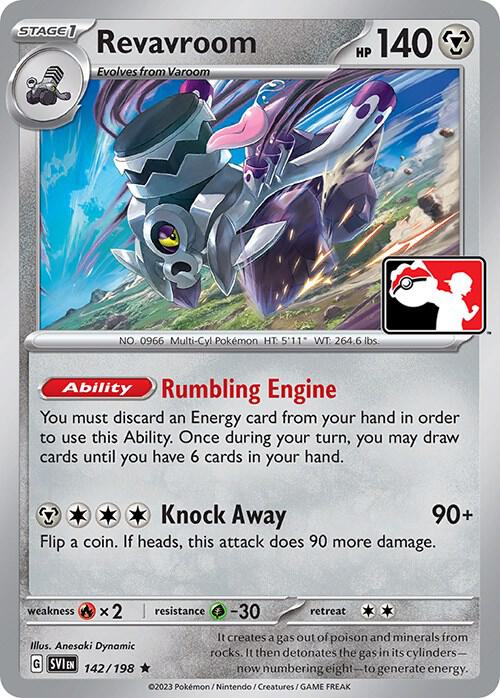 Revavroom 142/198 card from Prize Pack Series Cards