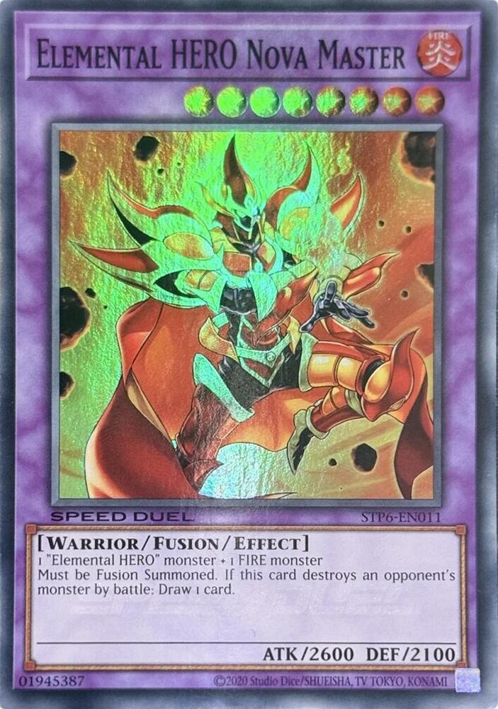 Elemental HERO Nova Master STP6-EN011 card from Speed Duel: Tournament Pack 6