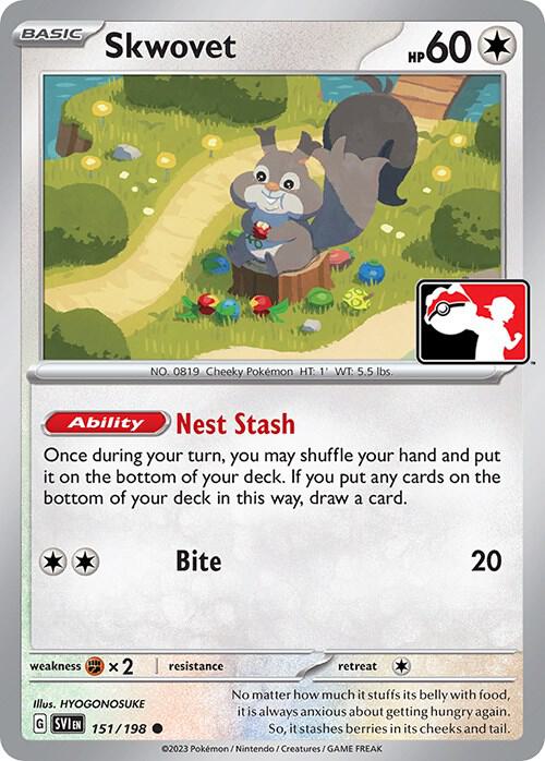 Skwovet 151/198 card from Prize Pack Series Cards