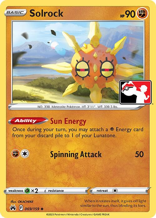 Solrock 069/159 card from Prize Pack Series Cards