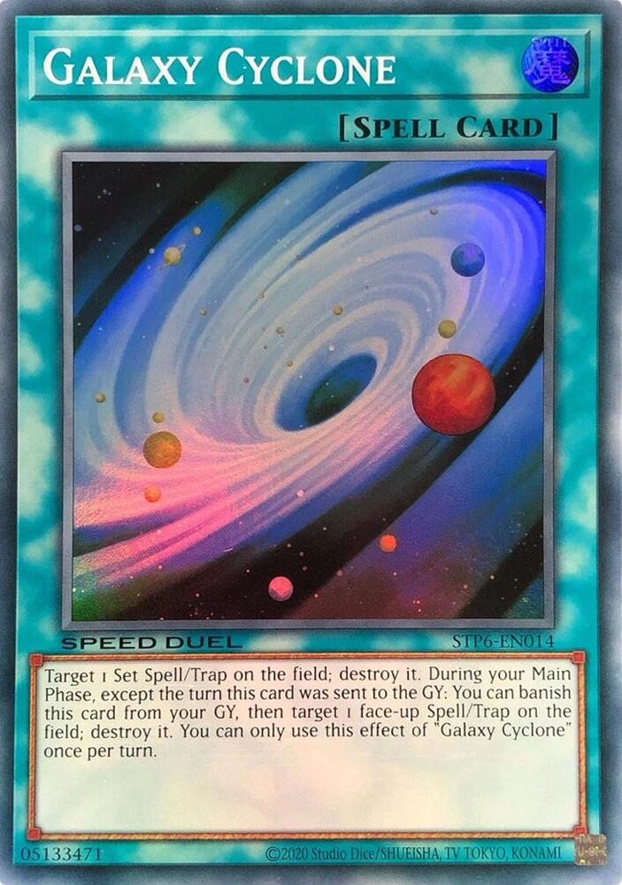 Galaxy Cyclone STP6-EN014 card from Speed Duel: Tournament Pack 6