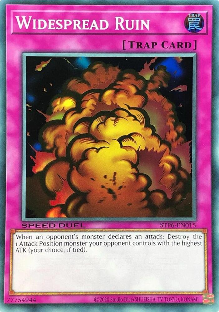 Widespread Ruin STP6-EN015 card from Speed Duel: Tournament Pack 6