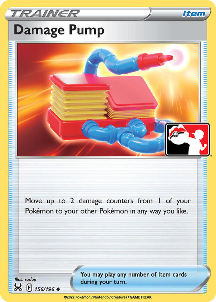 Damage Pump 156/196 card from Prize Pack Series Cards